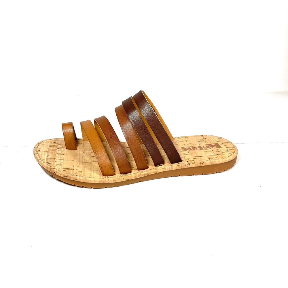 Kork Ease Shay Women’s Sandals Slides Brown Leather Size 7M.